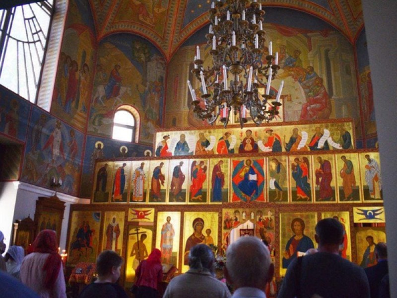 Волгоградцы помолились Георгию Победоносцу в его храме