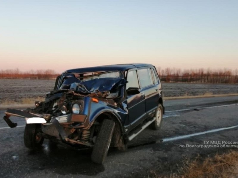 Остановившийся на трассе грузовик спровоцировал ДТП в Волгоградской области