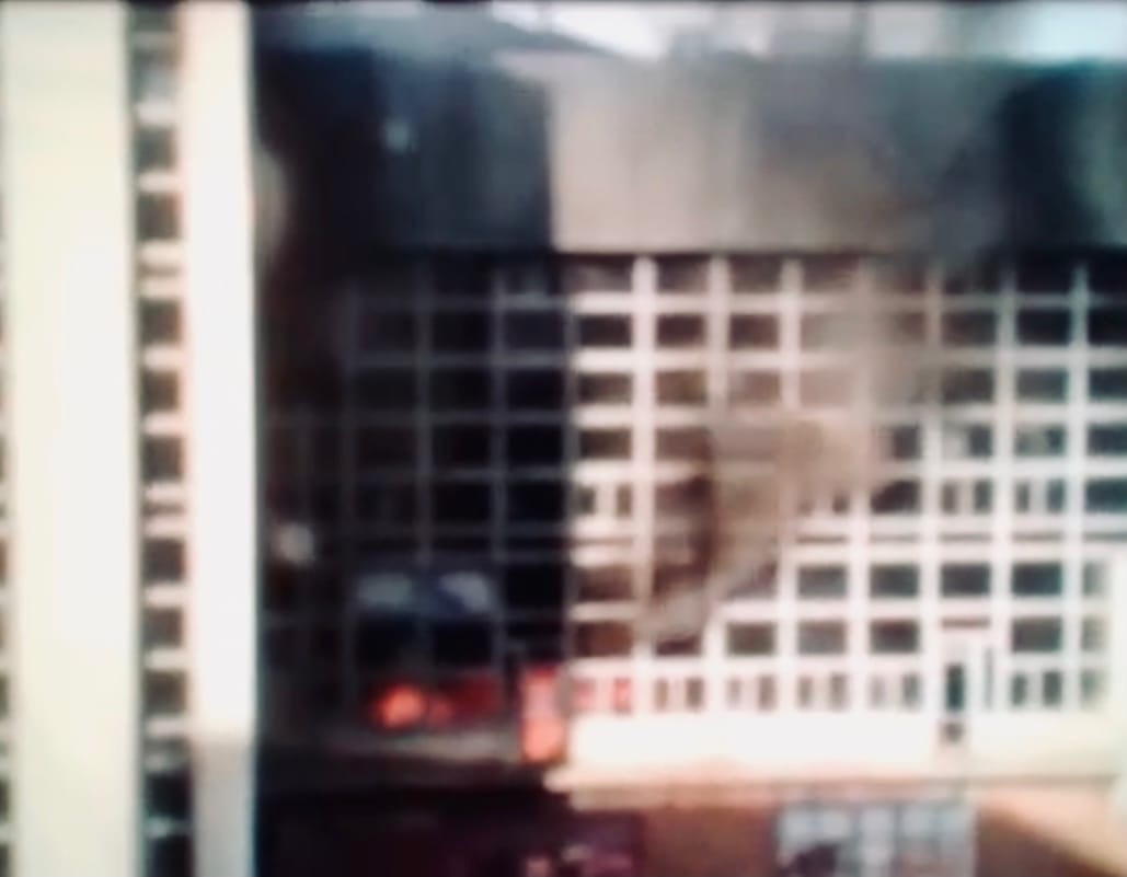 На Мамаевом кургане  Волгограда горит легкоатлетический манеж академии физкультуры