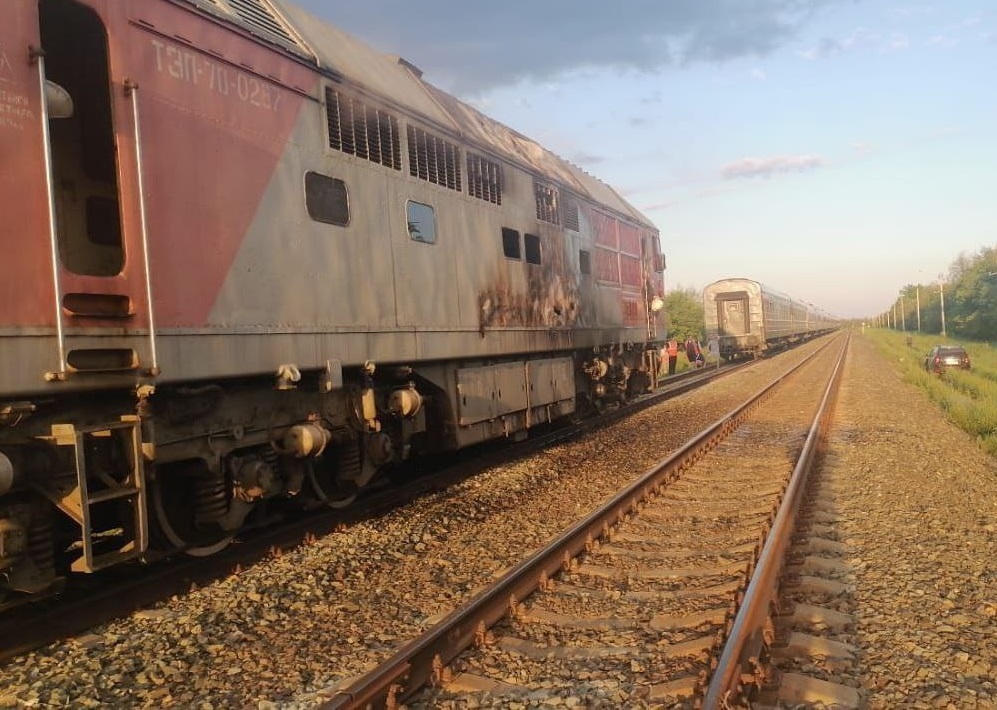 Пассажирский поезд Волгоград – Москва с людьми загорелся