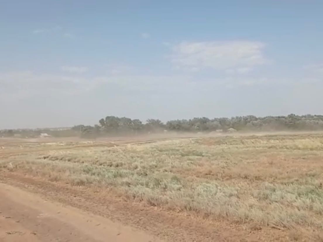 Пыльная буря надвигается на Волгоград