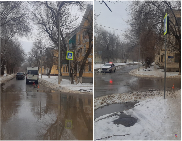 На юге Волгограда микроавтобус сбил пенсионерку