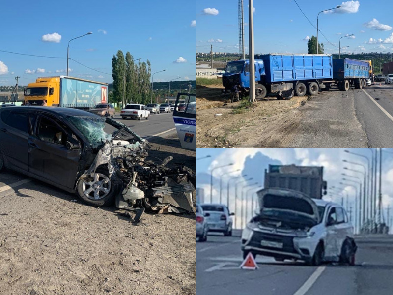 «КамАЗ и Mitsubishi раскидало по обочинам»: страшную тройную аварию устроил волгоградец на Hyundai 