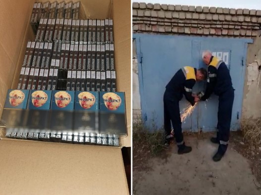 В Волгоградской области полицейские изъяли у предпринимателя контрафактные сигареты на два миллиона рублей