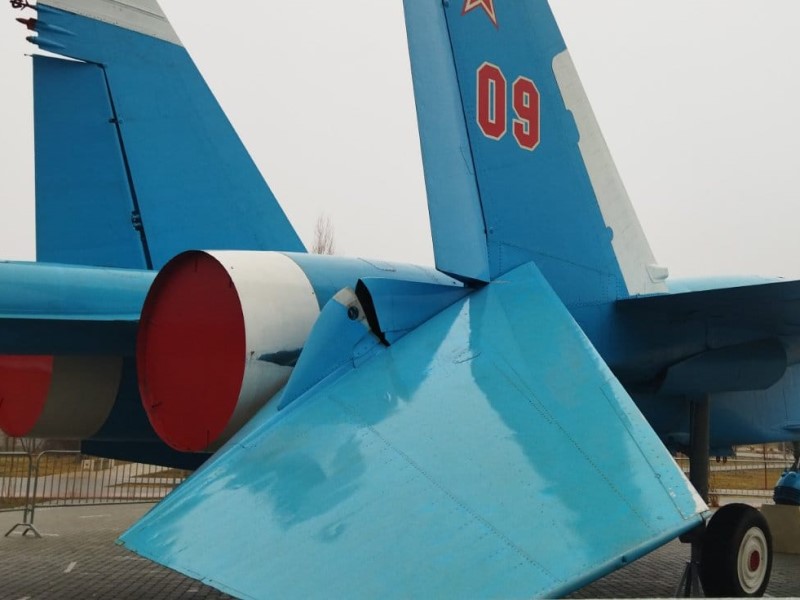Волгоградцы умудрились оторвать кусок от истребителя Су-27