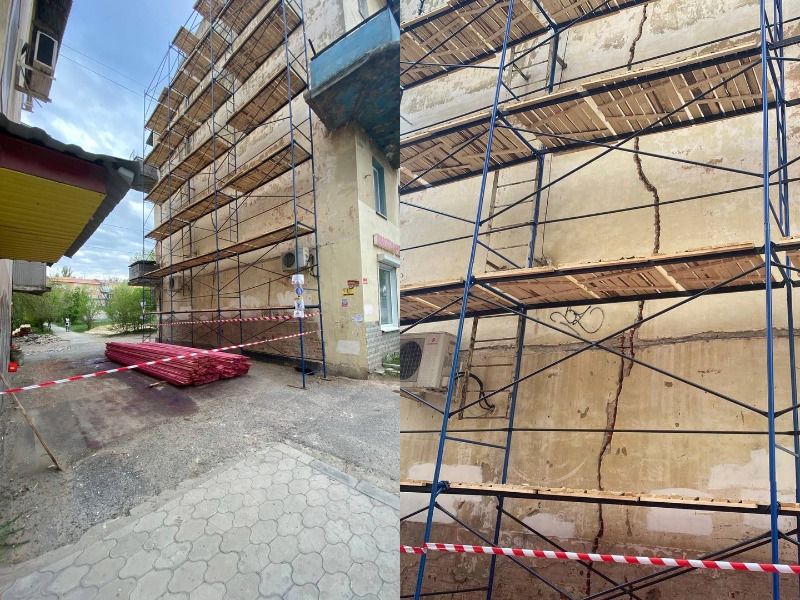 В Волгограде дом треснул вместе с жителями