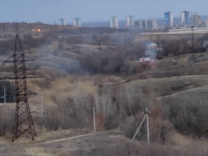 Мамаев курган горит второй раз за неделю 