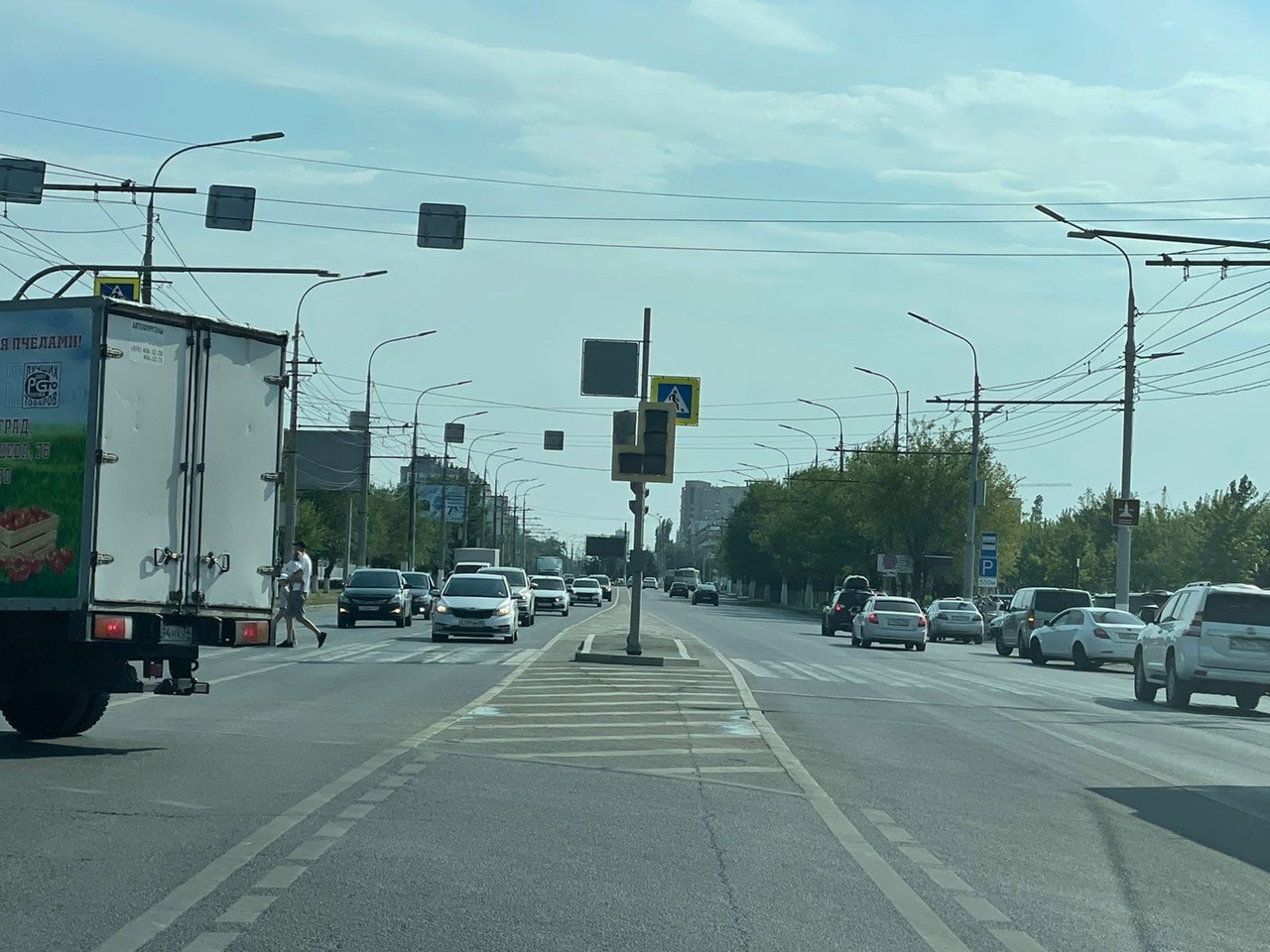 В Волгограде к вечернему часу пик перестали работать светофоры 