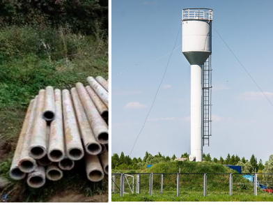 Водонапорную вышку украли в степном районе Волгоградской области