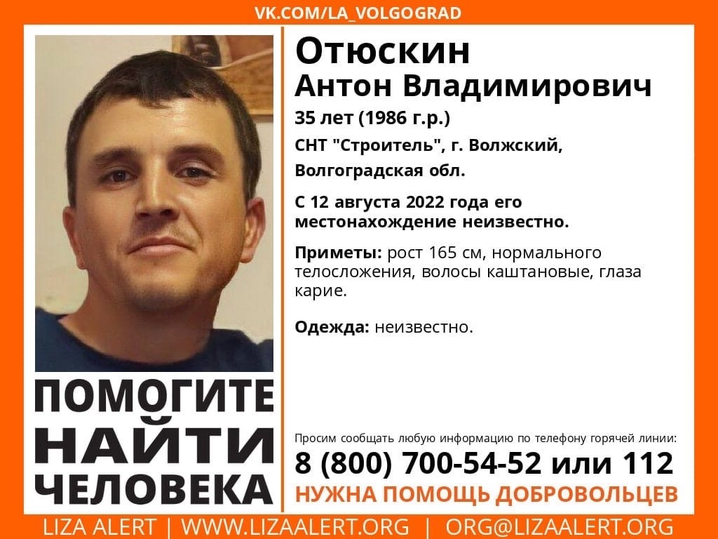 Волжанин бесследно исчез на дачах неделю назад