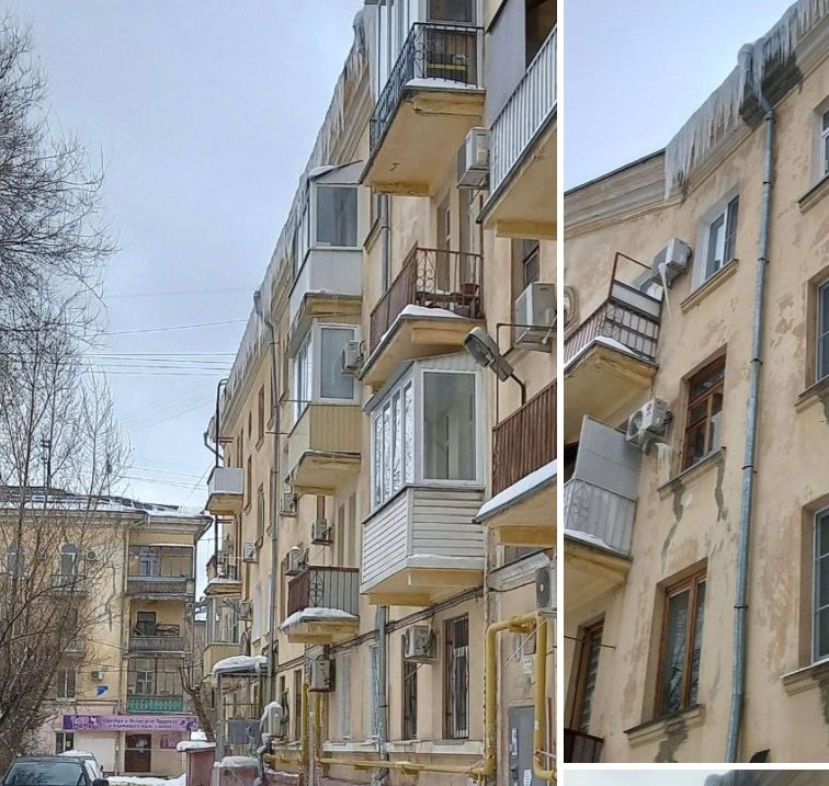 Трагедия случилась: на волгоградку обрушилась сосулька