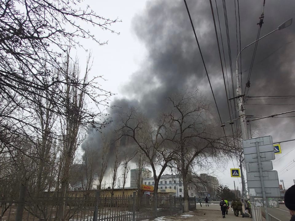 Качинский рынок в Волгограде загорелся 16 февраля