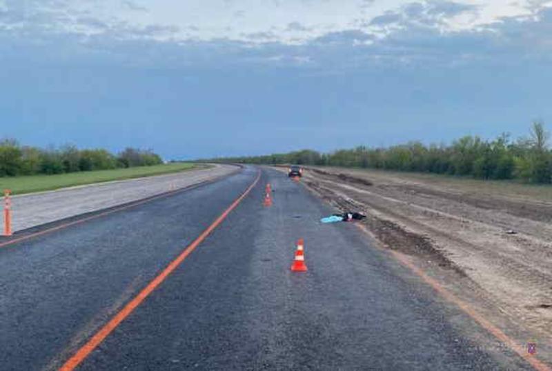 Ночью на трассе Волгоградской области насмерть сбили женщину 